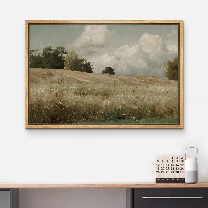 Vintage Countryside Forest Tree Field Nature Wilderness - Painting on Canvas | Wayfair North America