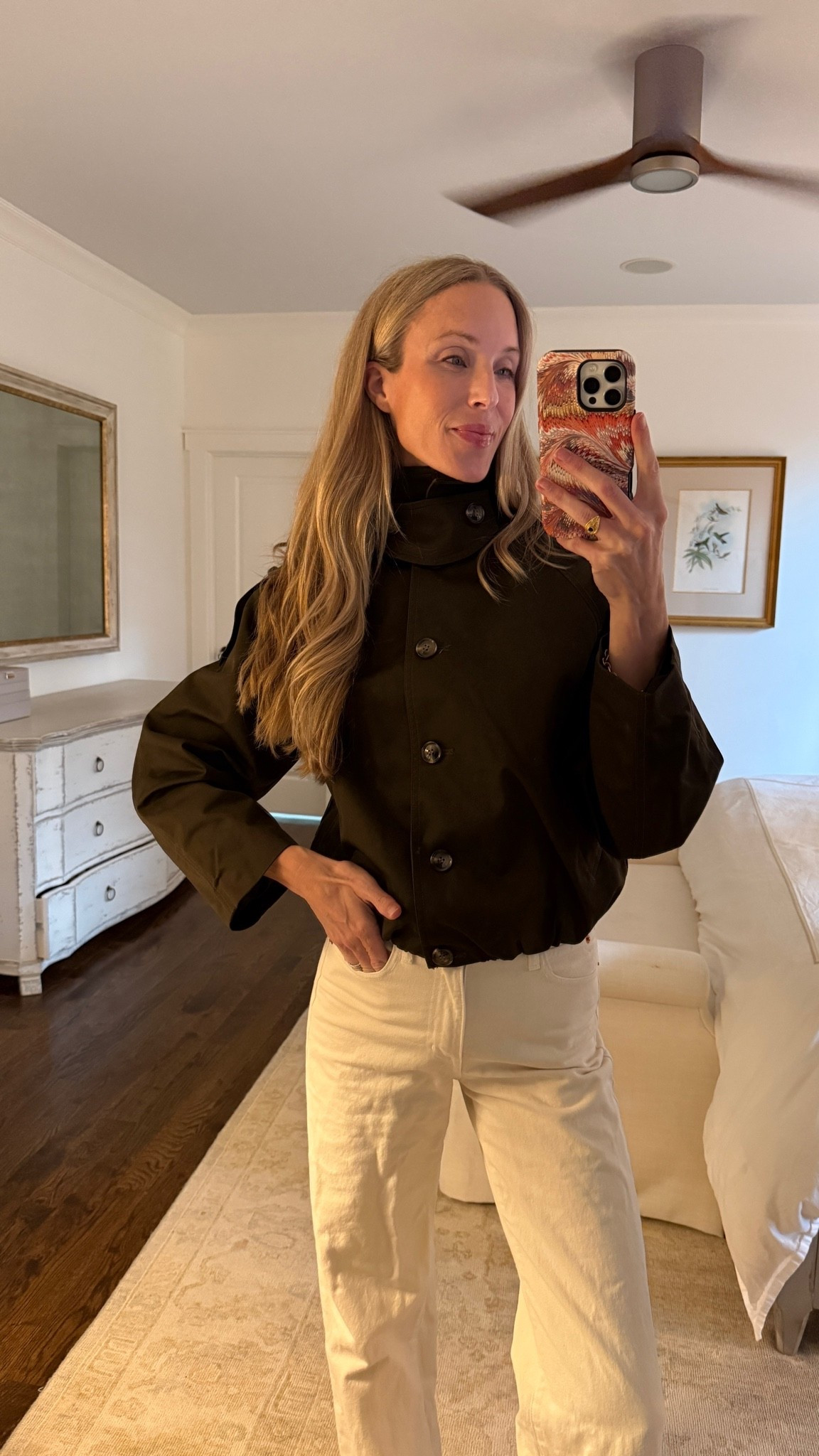 H&M jacket find under $75! In olive and chocolate. Wearing XS. Jeans 25, sleeveless knit XS 🍁

#LTKootd #LTKgrwm #LTKSeasonal