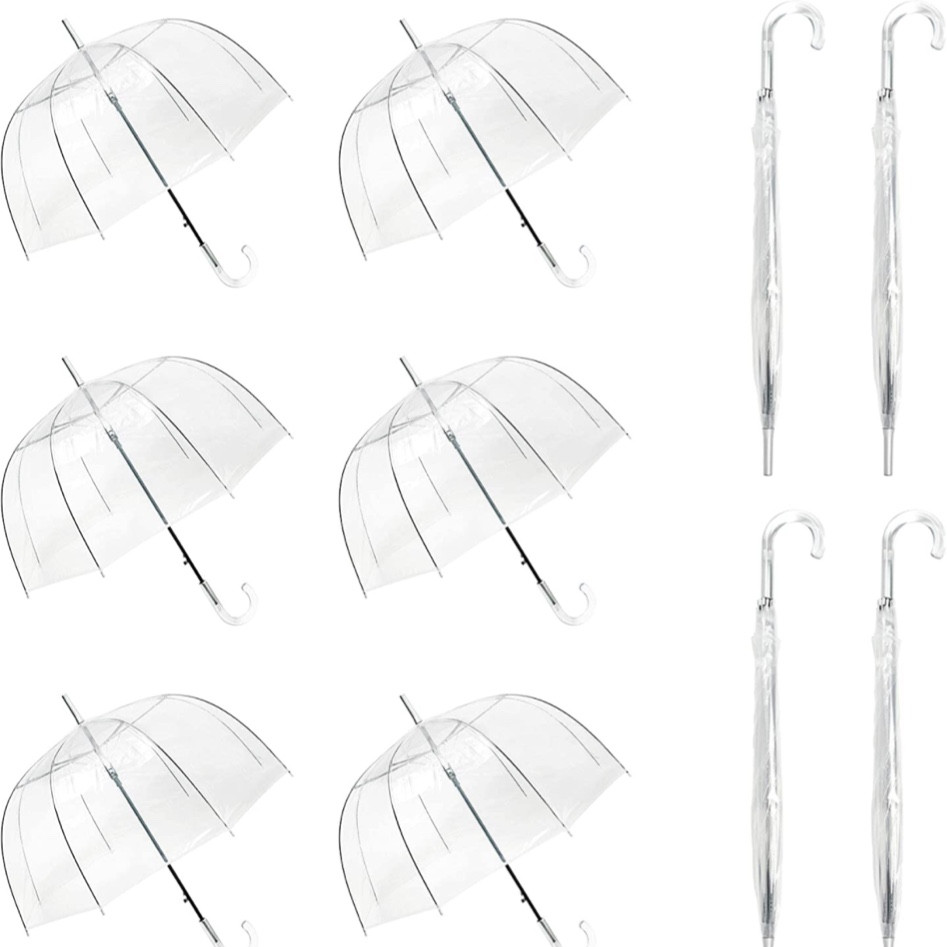 Raining on your wedding day? No problem….
Clear umbrella / wedding umbrella / bridal party umbrella / white umbrella / bachelorette / engagement / bridal shower / bride gift / travel / vacation / work

#LTKwedding #LTKtravel #LTKworkwear