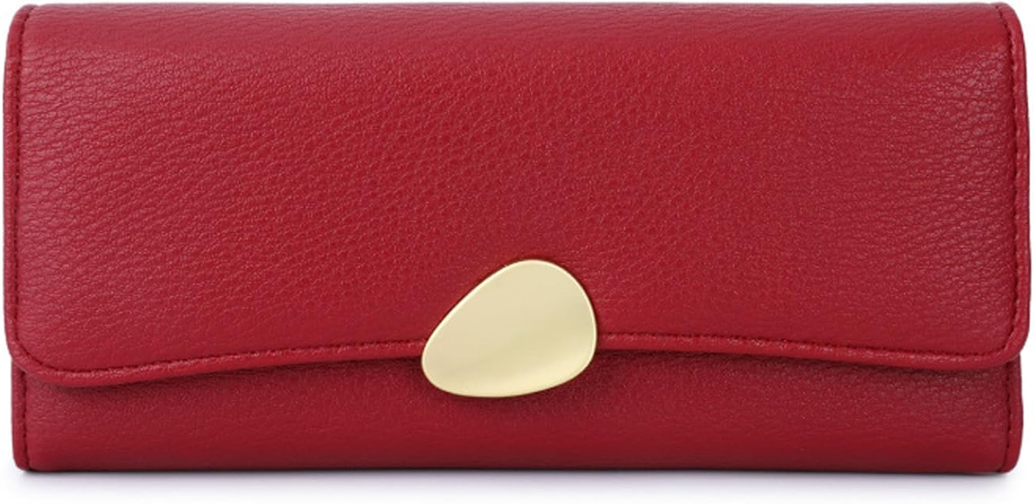 Mokoze Women’s Trifold Wallet, Large Capacity PU Leather Clutch with Zipper Coin Pocket, 9 Card... | Amazon (US)