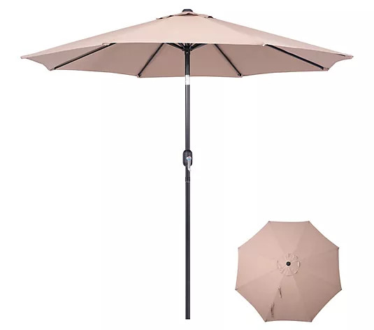 Make Your Selection: Backyard Expressions 9 Ft Patio Umbrella w/ Crank/Tilt | QVC