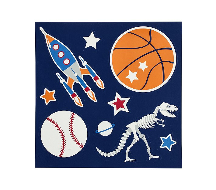 Team Spirit Sticker Pack, Set of 3 | Pottery Barn Kids