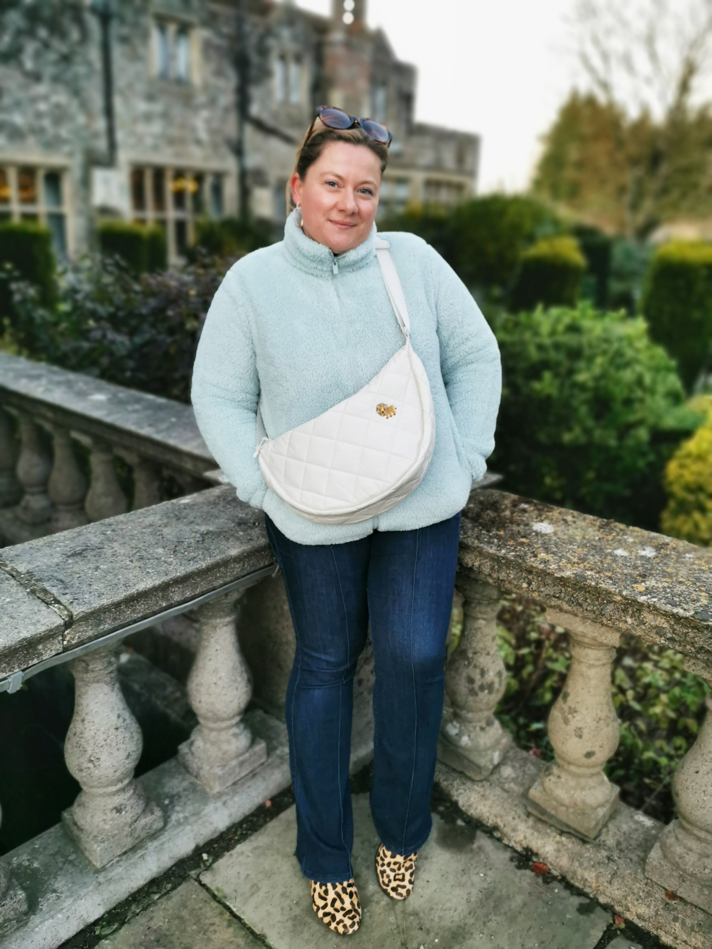 Feeling so cosy and warm with my Uniqlo fleece and round bag  

 #LTKuk #LTKeurope #LTKwinter