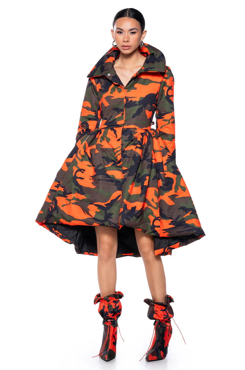 AZALEA WANG MIDTOWN PEPLUM PUFFER TRENCH | AKIRA