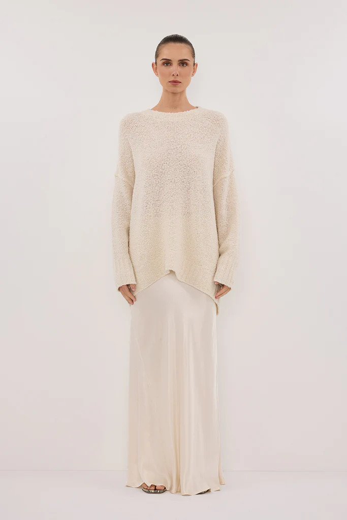 CICI CREAM LONGLINE JUMPER | DISSH
