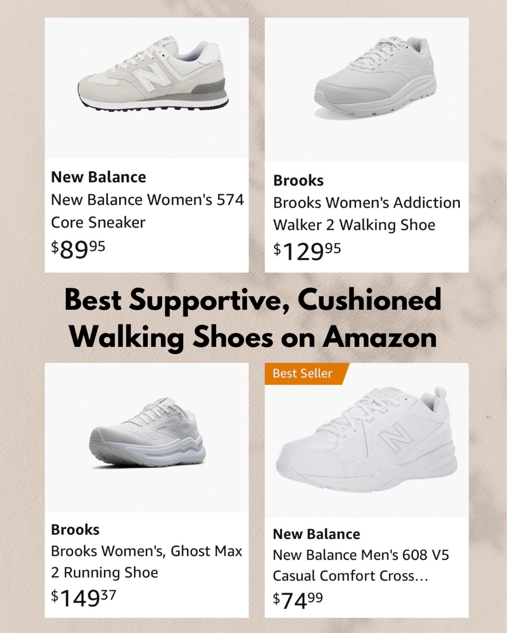 The best cushioned supportive walking shoes for women on Amazon // comfortable shoes for plantar fasciitis 

#LTKTravel #LTKShoeCrush #LTKFindsUnder100