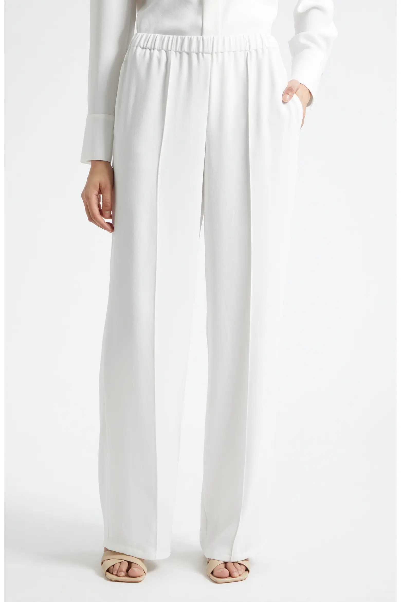 Mid-Rise Wide Leg Pants (Women) | Nordstrom | Nordstrom