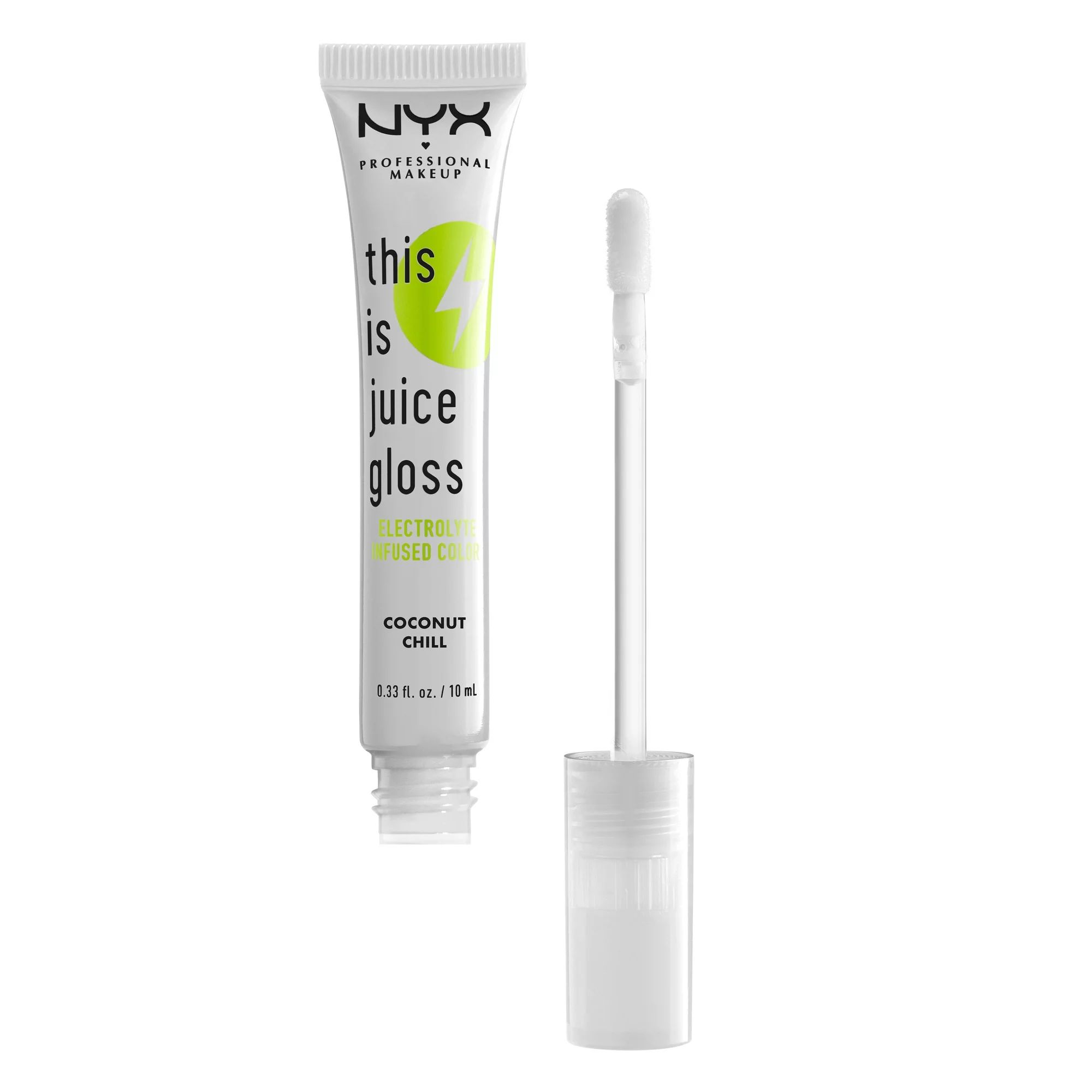 NYX Professional Makeup This Is Juice Gloss, Hydrating Lip Gloss, Coconut Chill, 0.33 fl oz | Walmart (US)