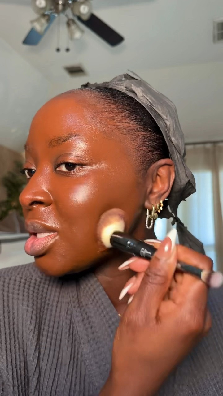 You feel me? 

Using the Lawless Forget the Filler Foundation in 30D (ultra deep with Warm Undertones).