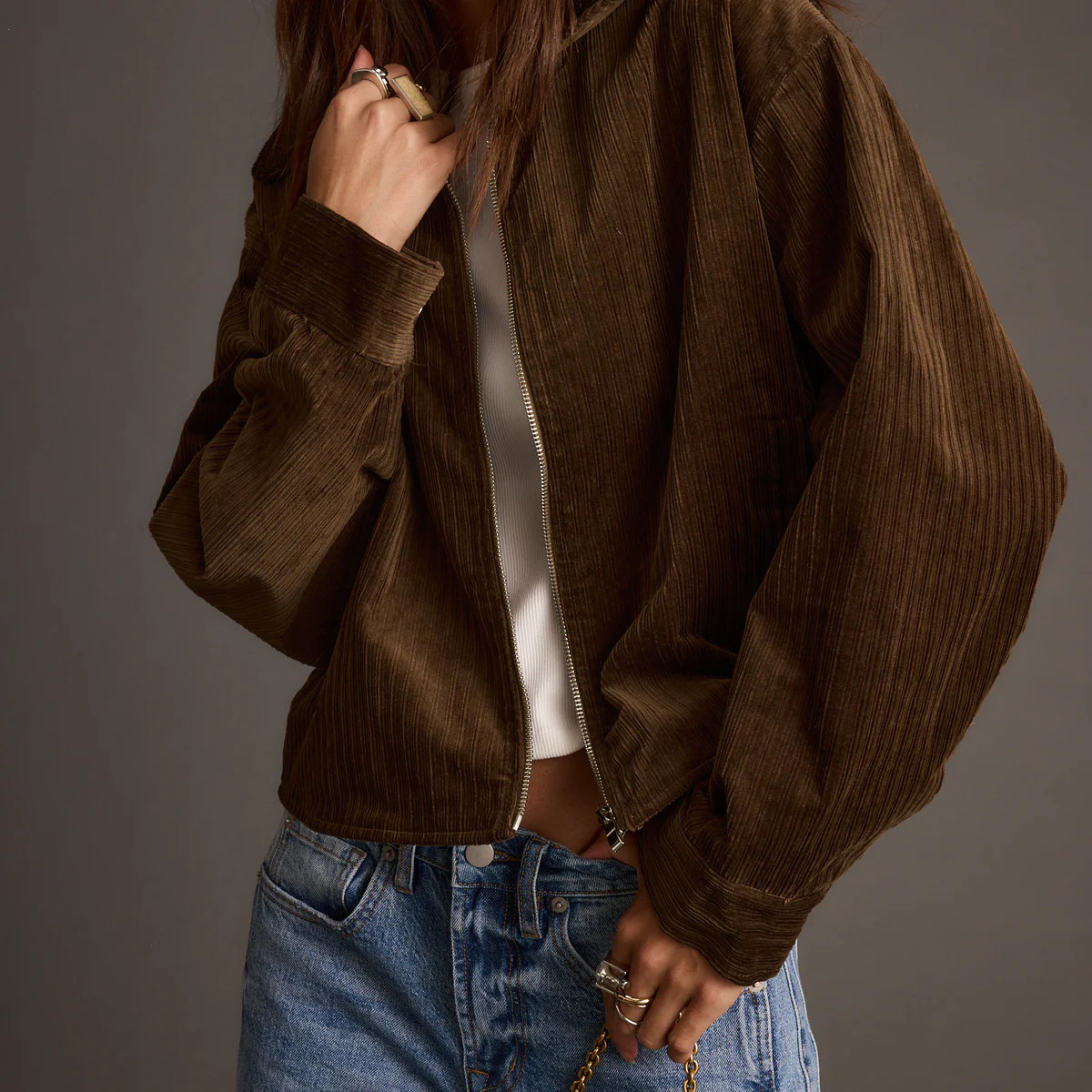 Gramercy Mocha Corduroy Jacket | 12th Tribe