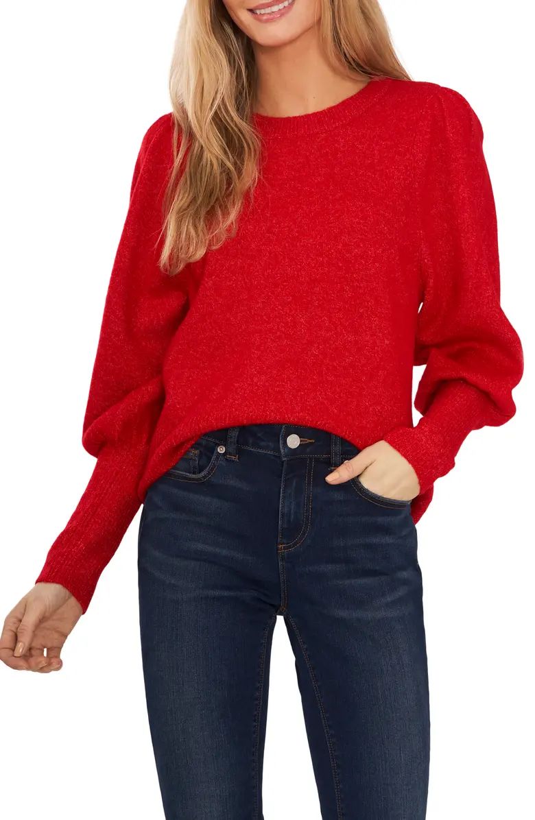 CeCe Puff Sleeve Crewneck Sweater | Nordstrom | Nordstrom