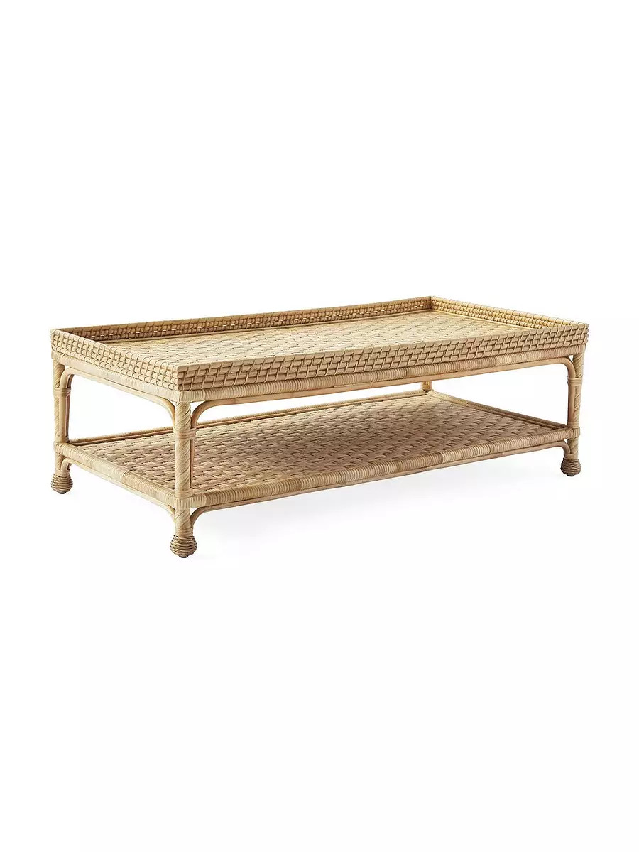 South Seas Rattan Coffee Table | Serena and Lily