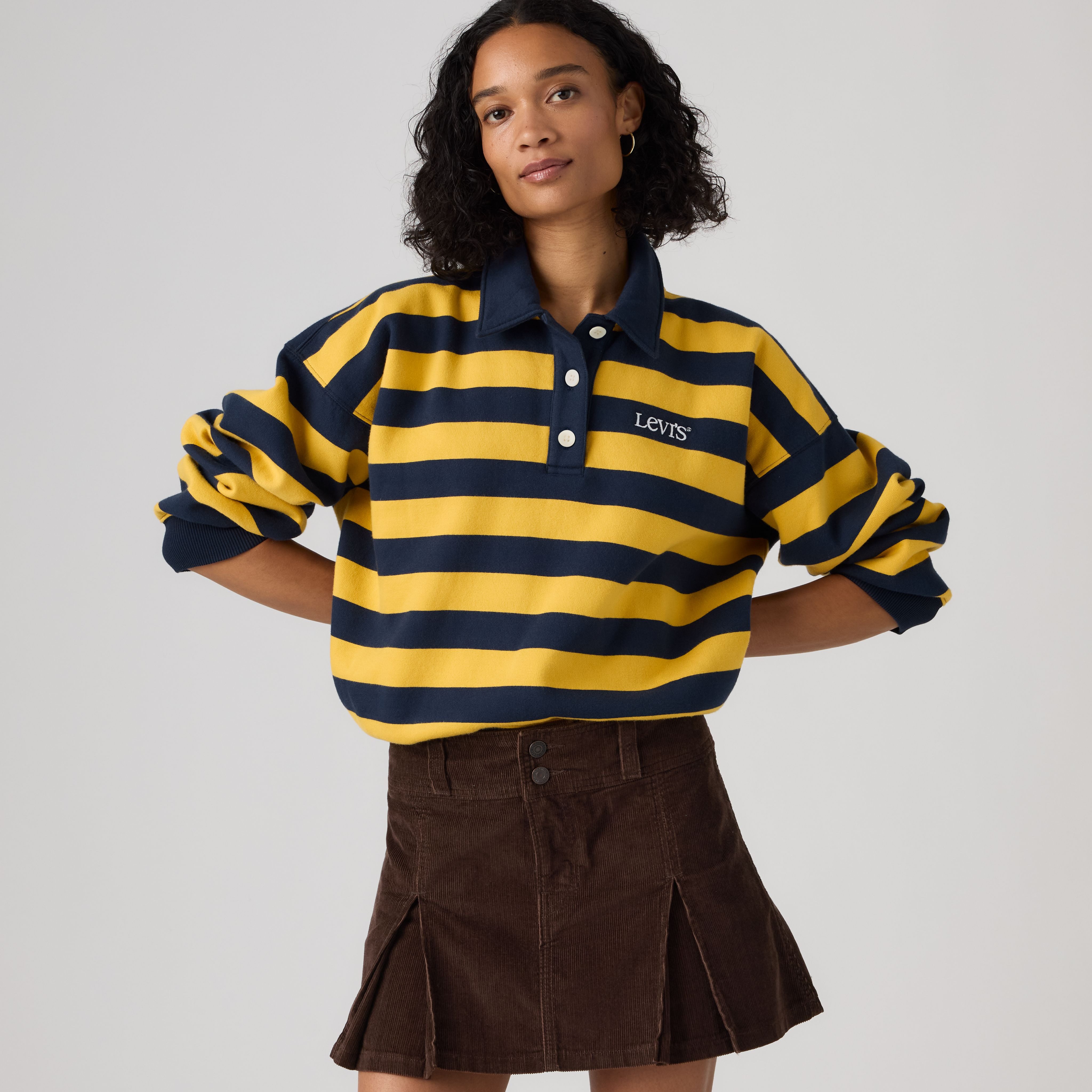 Levi's Graphic Vintage Rugby Fleece Sweatshirt - Women's L | Levi's US