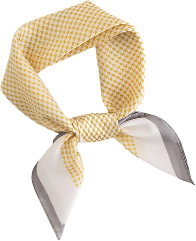 MINIDORA Satin Scarves for Women 27.5 × 27.5 inches Medium Square Elegant Silk Feeling Head Scar... | Amazon (US)