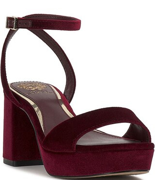 Pendreya Platform Velvet Dress Sandals | Dillard's