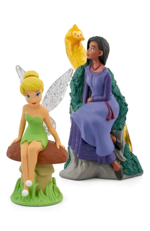 tonies Disney® Wish's Asha Tonie & Peter Pan's Tinkerbell Tonie Audio Character Bundle in Purple/green at Nordstrom | Nordstrom