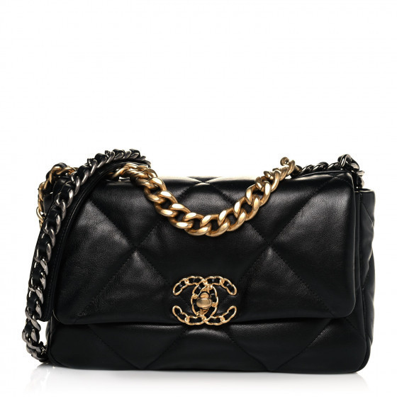 CHANEL

Lambskin Quilted Medium Chanel 19 Flap Black | Fashionphile