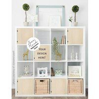 Easy ""No Tools"" Door Ikea Target Cube Shelves - Custom Your Design Personalized Bookshelf Bookcase | Etsy (US)