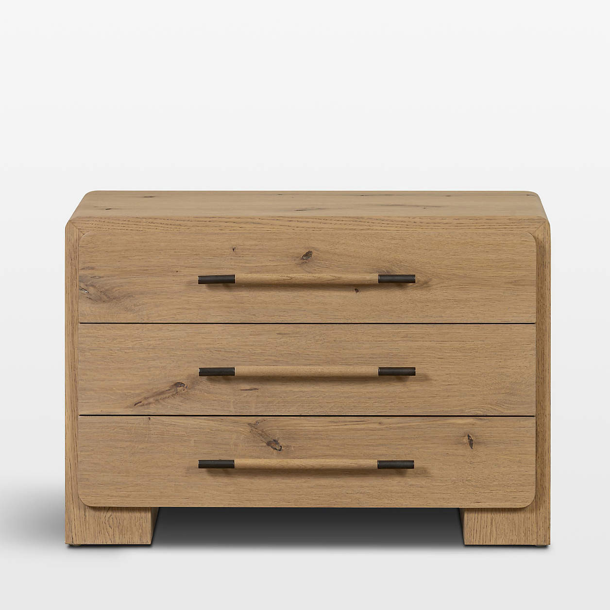 Eden 34" Oak Wood Nightstand | Crate & Barrel | Crate & Barrel