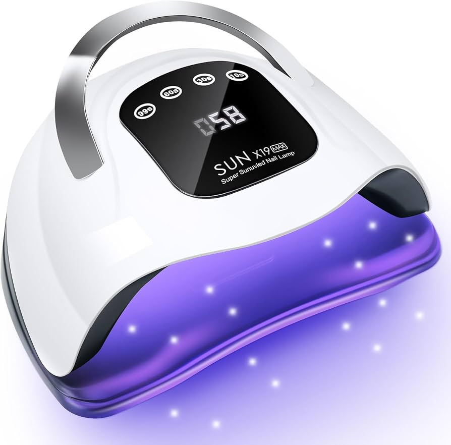 Wisdompark 320W UV LED Nail Lamp, Nail Dryer for Gel Polish with 72Pcs Lamp Beads and Automatic S... | Amazon (US)