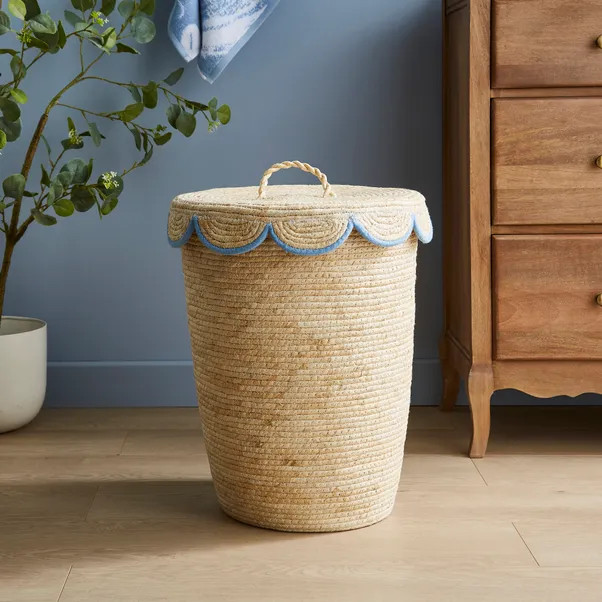 Scallop Maize Laundry Hamper | Dunelm (migrated)