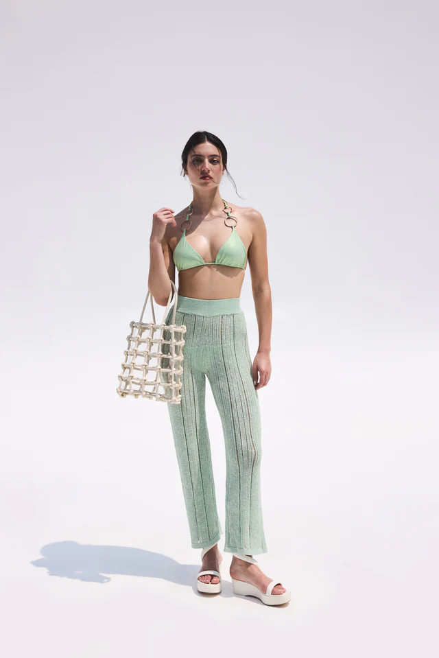 LAUREL KNIT PANT - ALOE | Cult Gaia - US