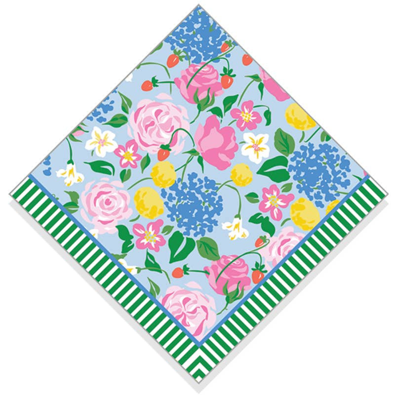 Strawberry Floral Cocktail Napkins | Refinery