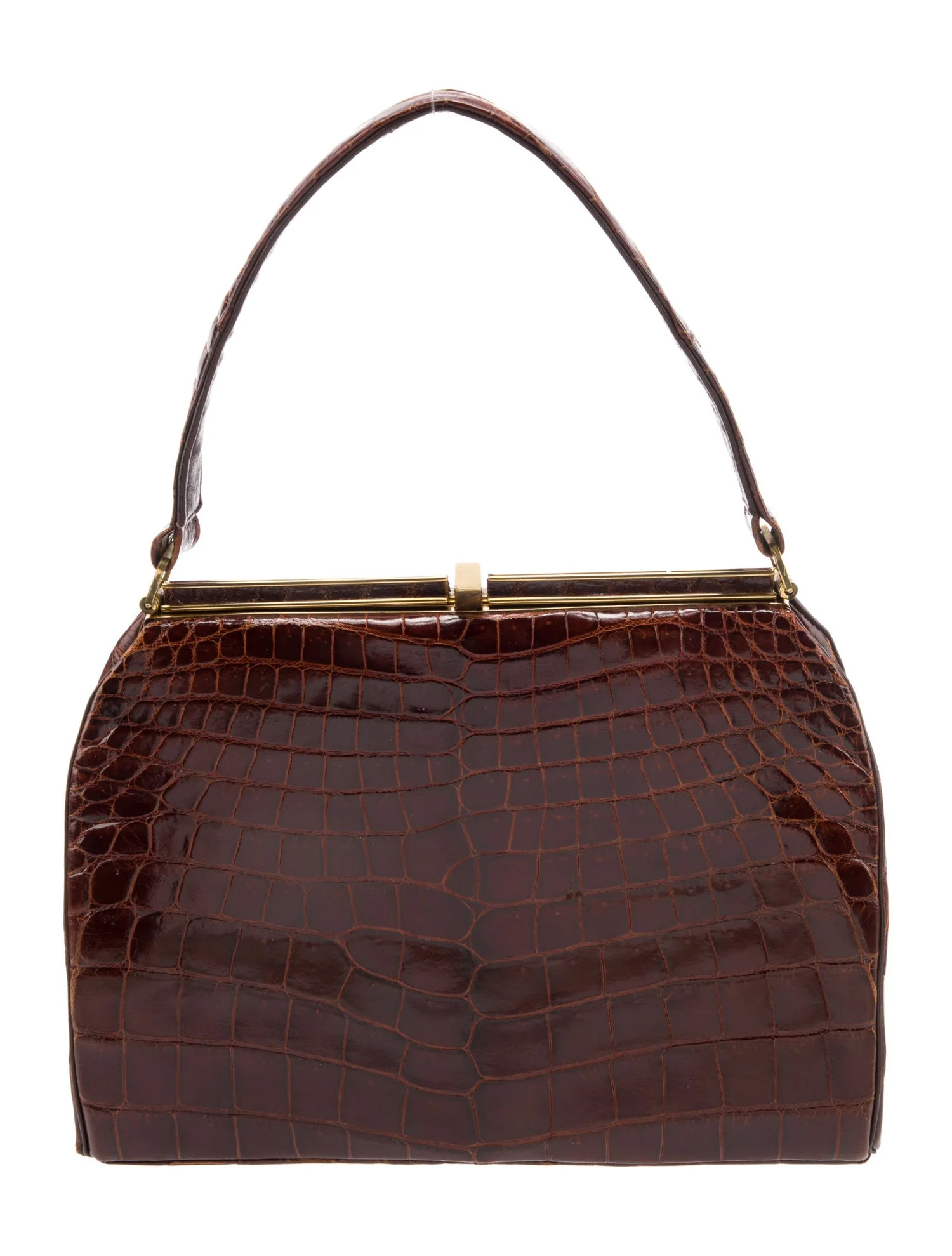 Embossed Leather Handle Bag w/Tags | The RealReal