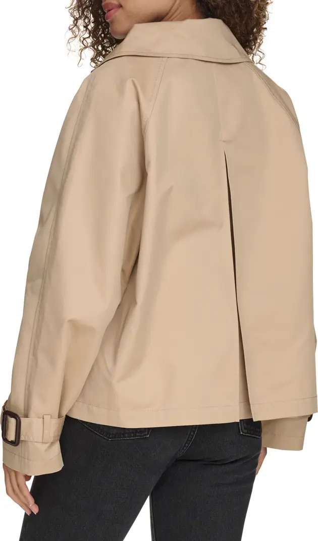 Water Resistant Short Cotton Trench Coat | Nordstrom