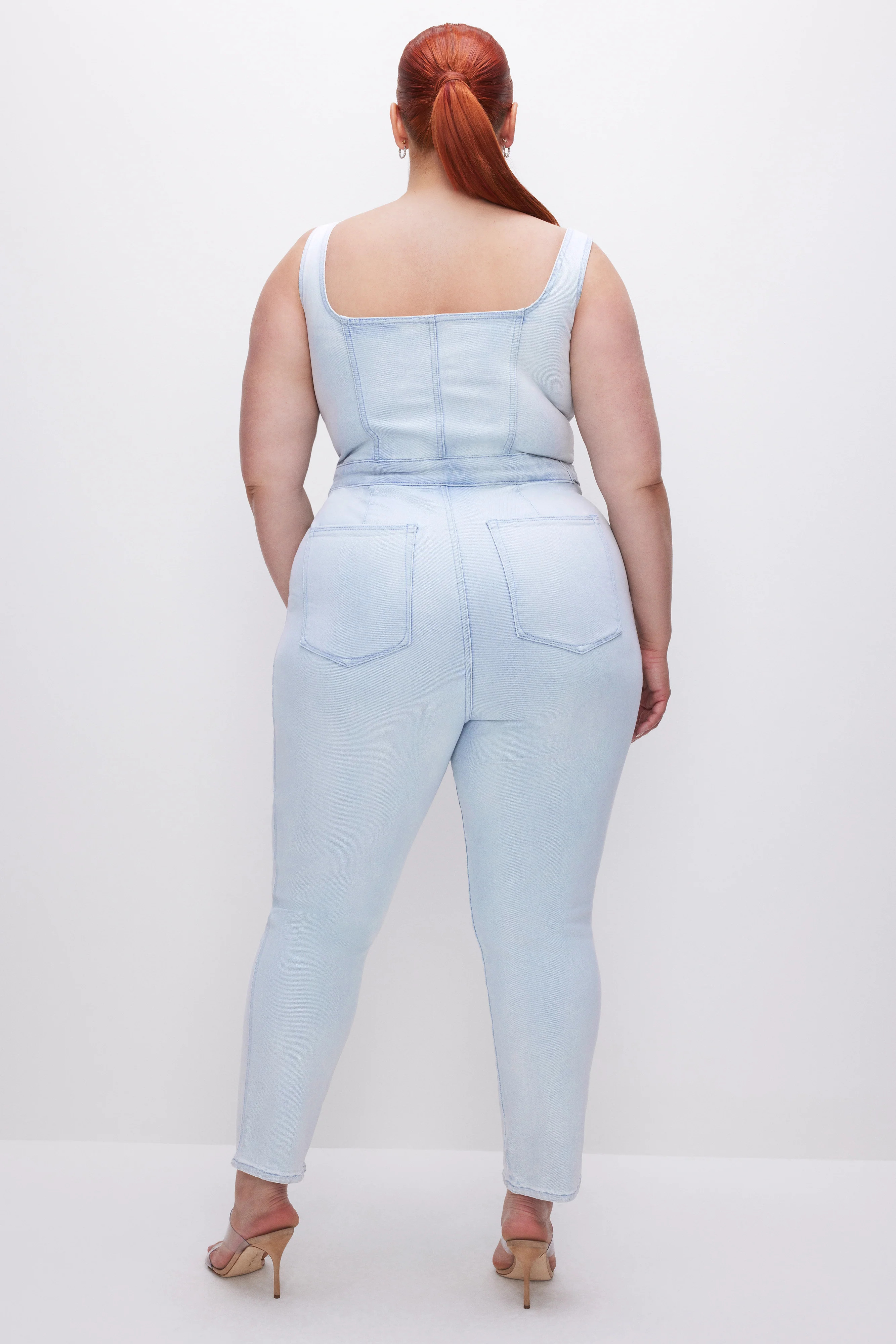 FIT FOR SUCCESS SLEEVELESS JUMPSUIT  | INDIGO453 - GOOD AMERICAN | Good American