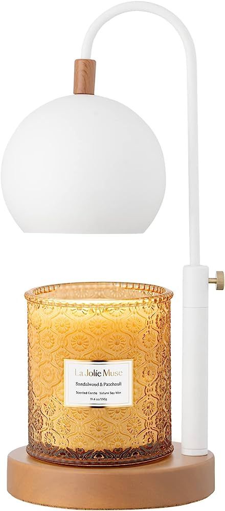 LA JOLIE MUSE Candle Warmer Lamp, Height Adjustable Electric Candle Lamp, Dimmable Electric Candl... | Amazon (US)