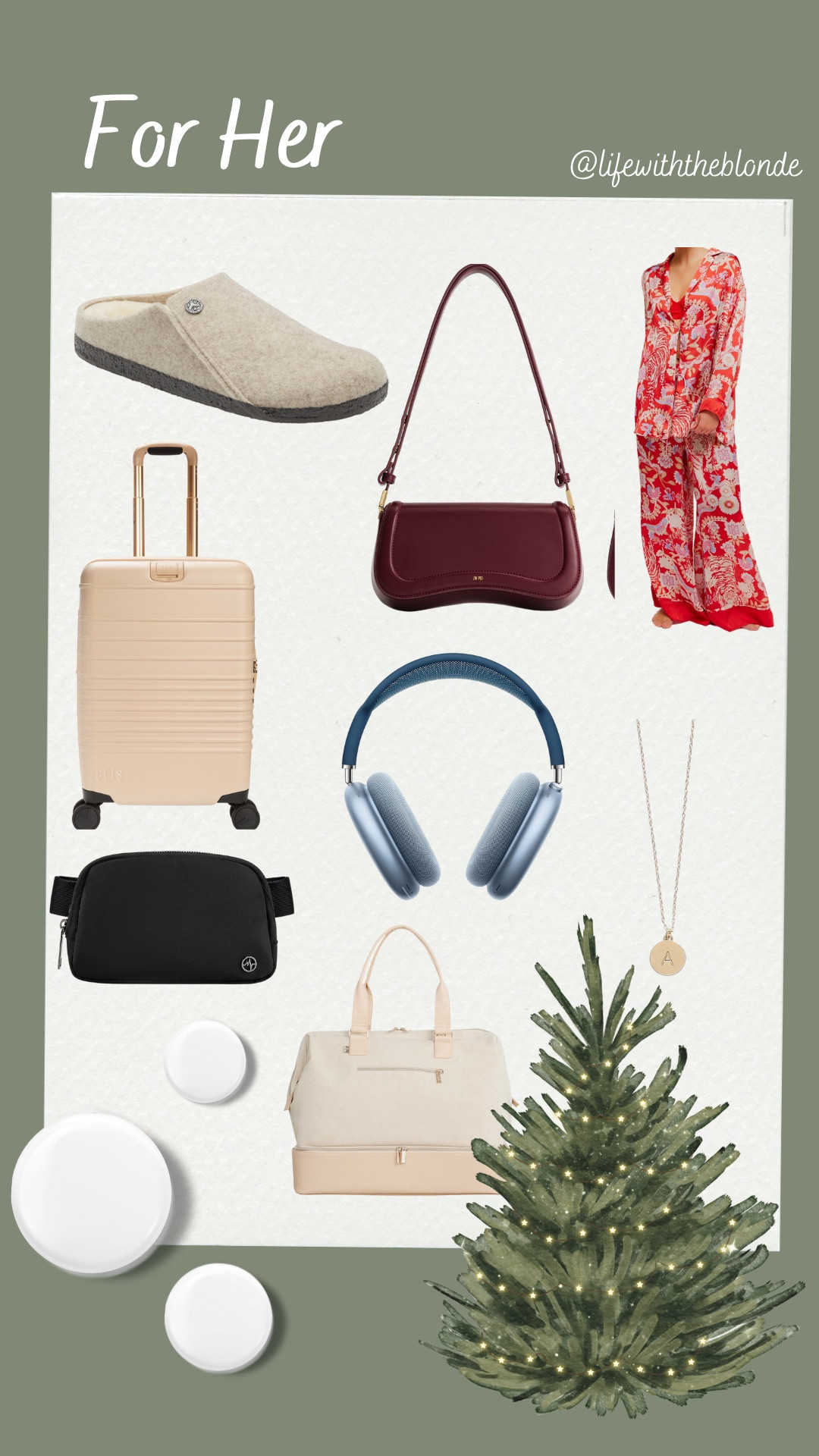 Gift guide 
Gifts for her 
Luggage 
Handbag

#LTKOver40 #LTKFindsUnder100 #LTKGiftGuide