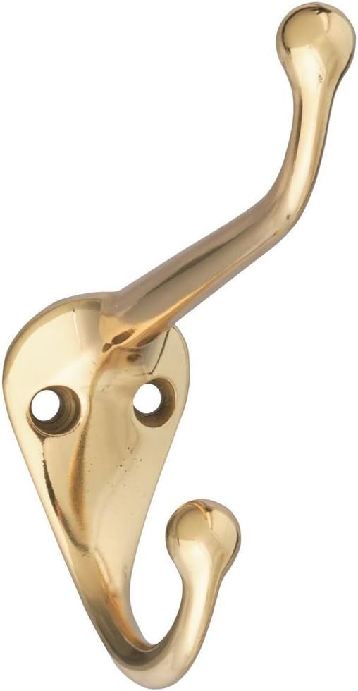 National Hardware N198-101 V1960 Coat and Hat Hook in Solid Brass | Amazon (US)