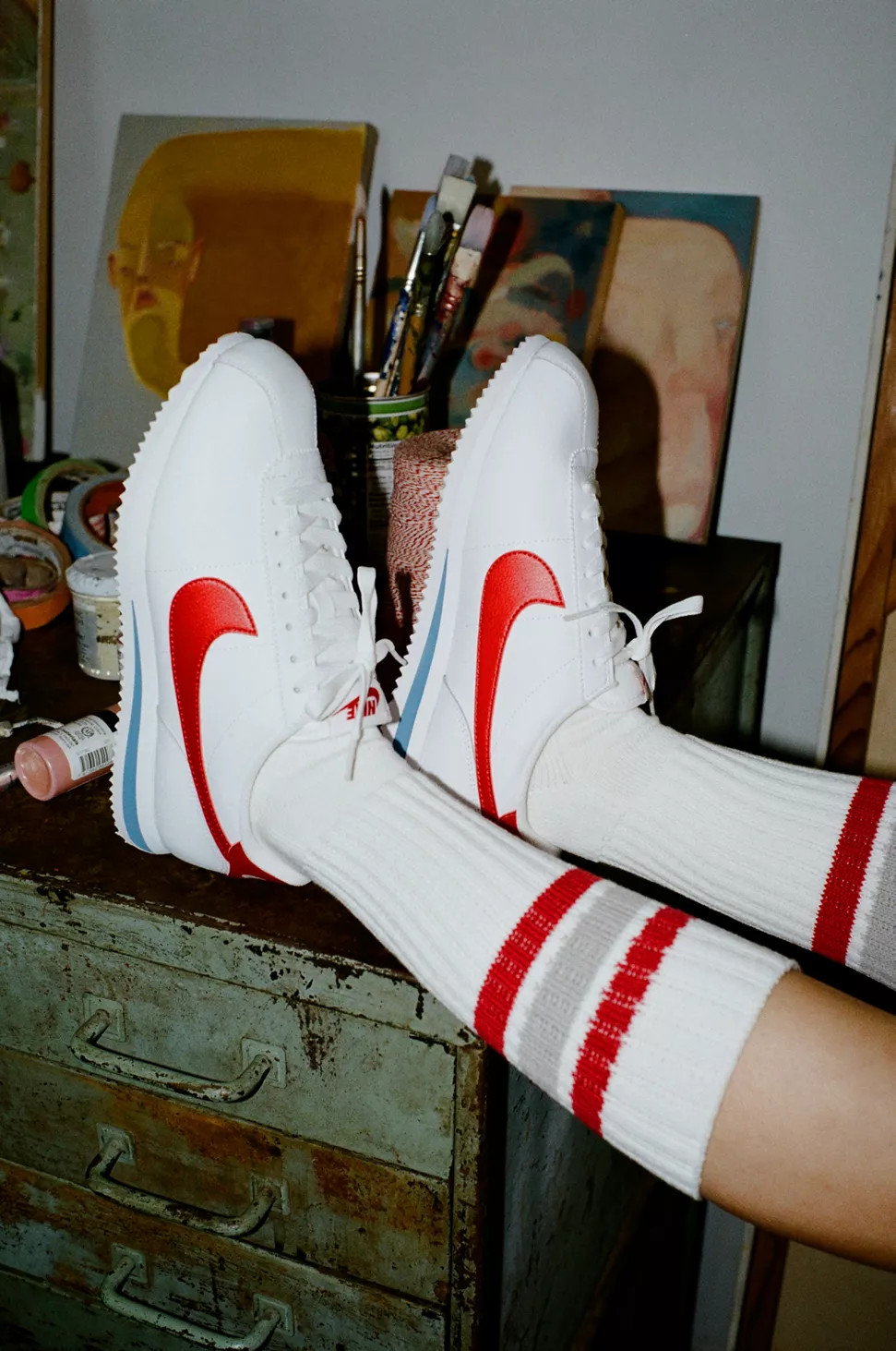 Nike Women's Cortez Leather Sneaker | Urban Outfitters (US and RoW)