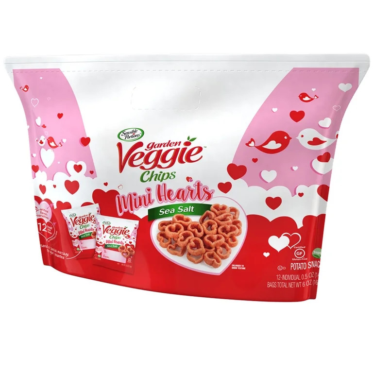 Sensible Portions Garden Veggie Mini Hearts Sea Salt Snack Chips, 0.5 oz Bags Multipack (12 Count... | Walmart (US)
