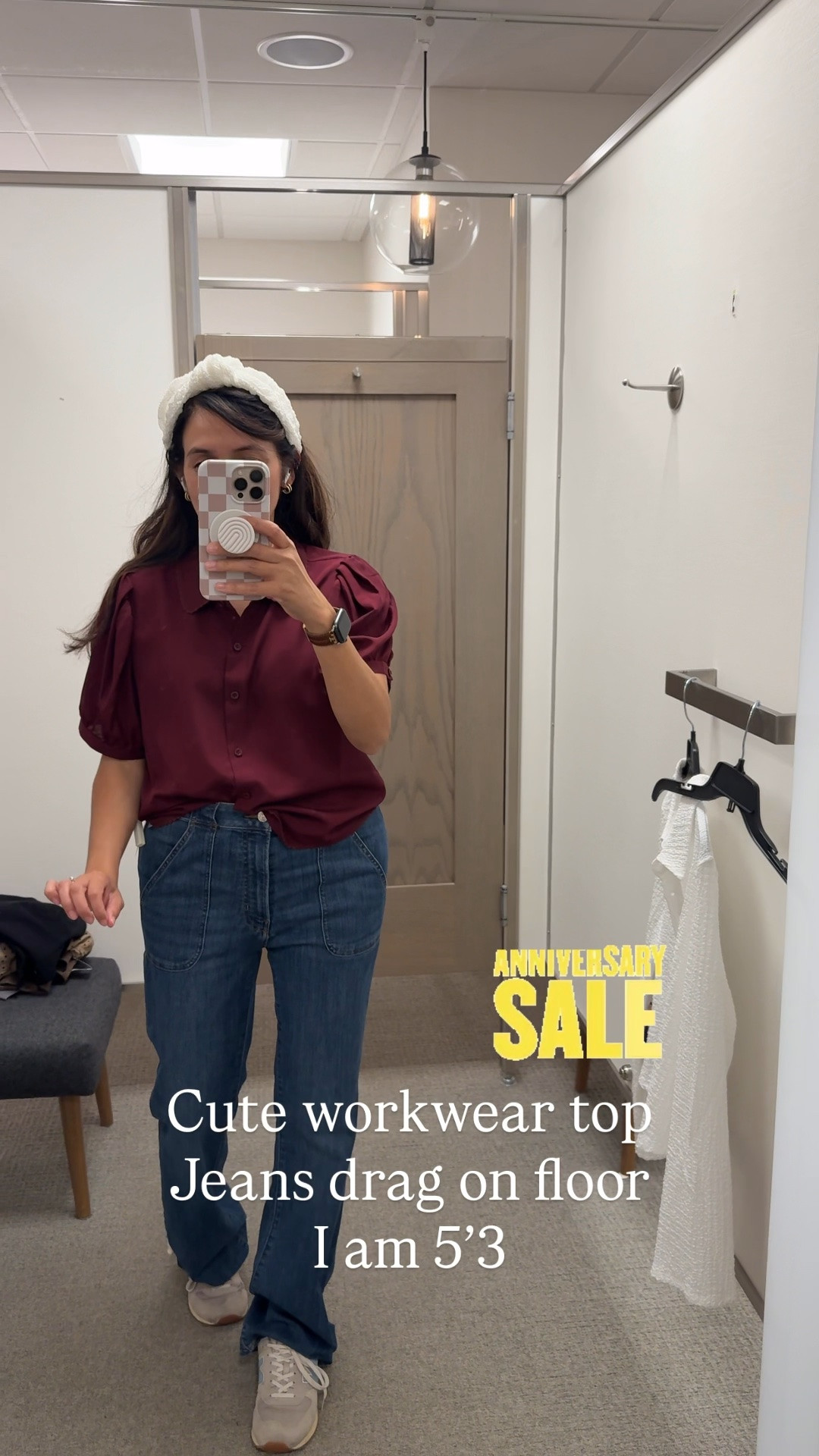 Nordstrom Anniversary Sale try on!! 
Work wear to casual outfit inspiration

One of my favorite NSale finds is this rich burgundy puff-sleeve blouse… great for workwear for a polished look, but paired with relaxed straight-leg jeans..the perfect outfit for transitioning into fall. Again these jeans are not IT for me… but they are trendy. I am 5’3 and they drag on the floor for me. 

If you’re shopping the Nordstrom Anniversary Sale, don’t skip the elevated basics that you’ll wear on repeat. These classic pieces are perfect for building a timeless fall capsule wardrobe.

Save for NSALE shopping day!

#LTKOver40 #LTKSaleAlert #LTKdayinmylife