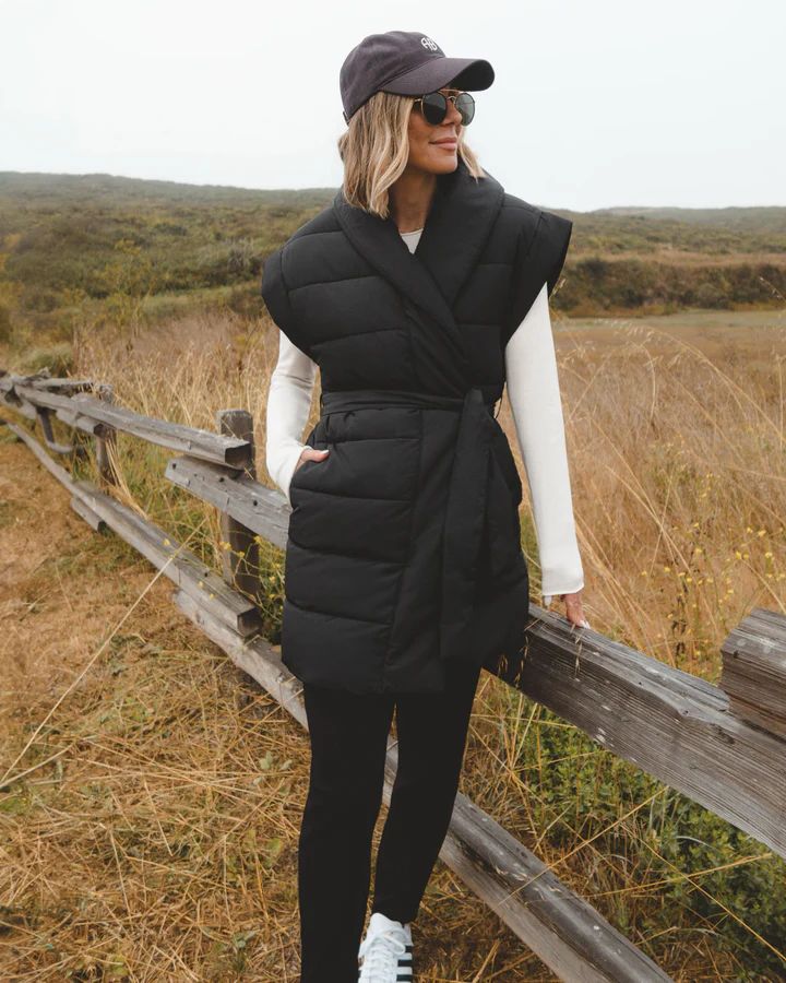 Splendid x @Cellajaneblog Long Puffer Vest | Splendid