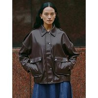 Albaray Faux Leather Bomber | Very (UK)