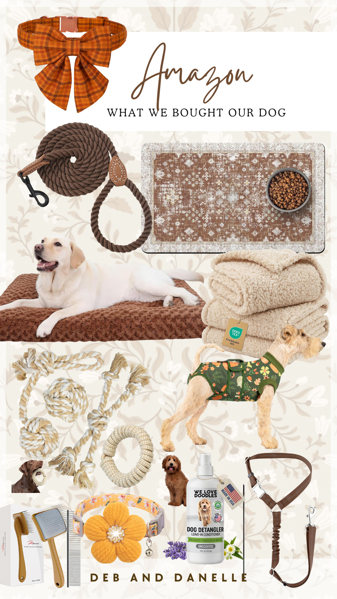 Here are some of the pet items we got for our new pup, Judy, who is an 8-month-old labradoodle.  

 #LTKstorytime