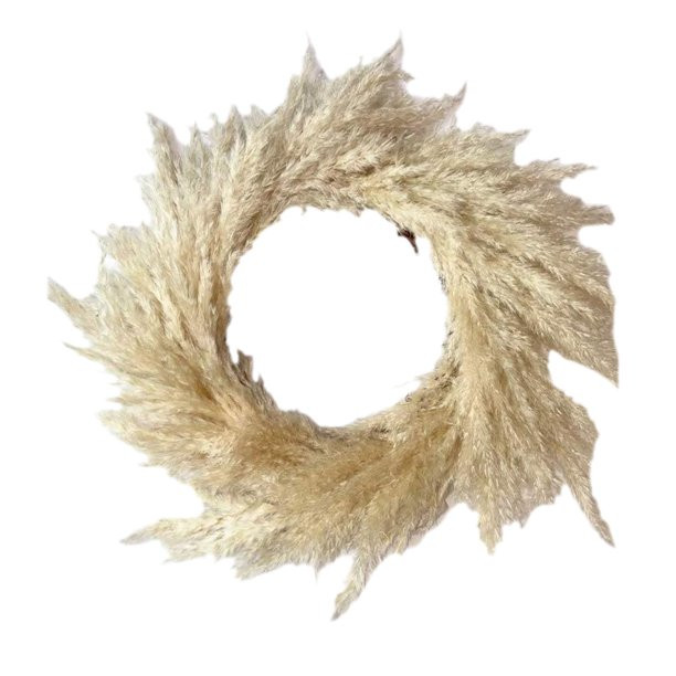 huoge Handmade Pampas Grass Wreath Christmas Autumn Wedding Decor - Walmart.com | Walmart (US)