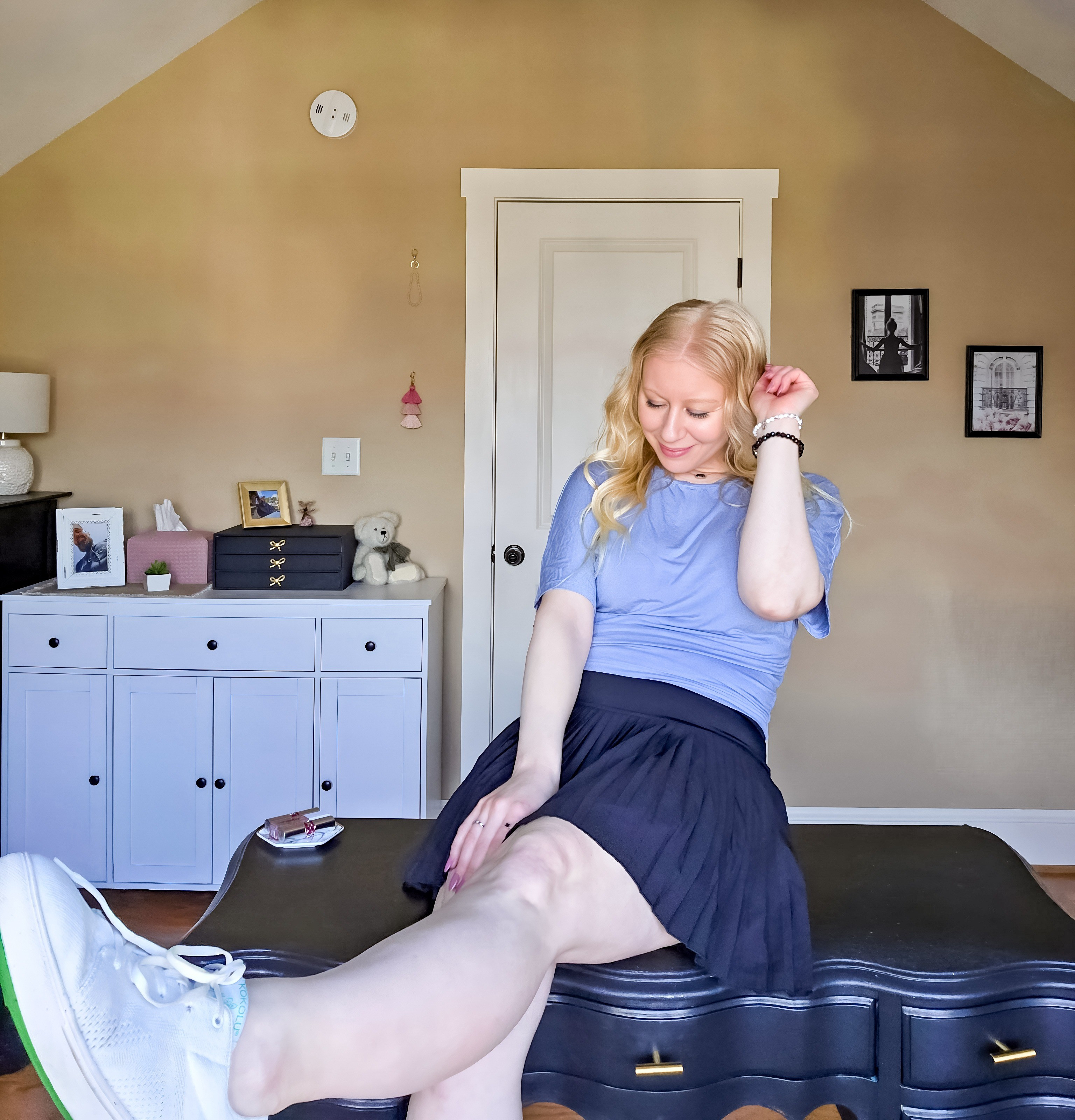 Cute and comfy for the warmer weather! I am still obsessed with this tennis skirt and my top is new. It goes perfectly with this skirt. 💙

#LTKSpringSale #LTKActive #LTKSeasonal