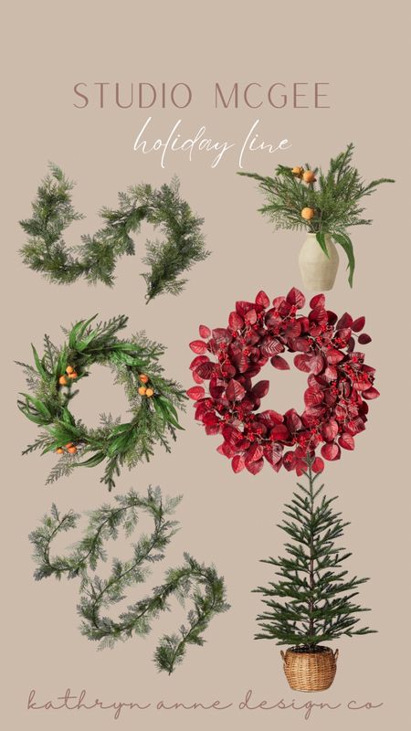 Studio McGee holiday collection at Target, new arrivals, greenery, garland, wreaths, Christmas

#LTKHoliday #LTKhome #LTKSeasonal