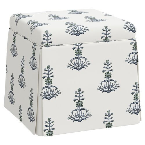Anne Skirted Ottoman, Kiko Block | One Kings Lane