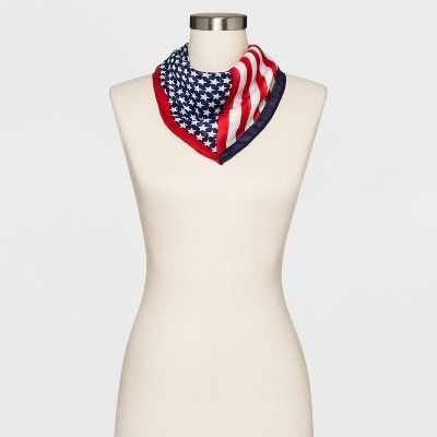 Women's Collection XIIX Americana Stars and Stripes Bandana - Red | Target