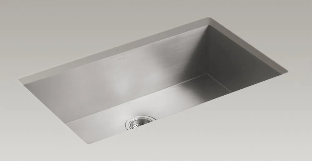 KOHLER Vault Undermount 32-in x 18.625-in Stainless steel Single bowl 18 -Gauge Kitchen Sink one_size | 3821-NA | Lowe's