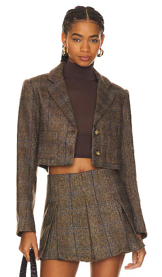 Siarah Jacket in Brown & Blue Multi | Revolve Clothing (Global)