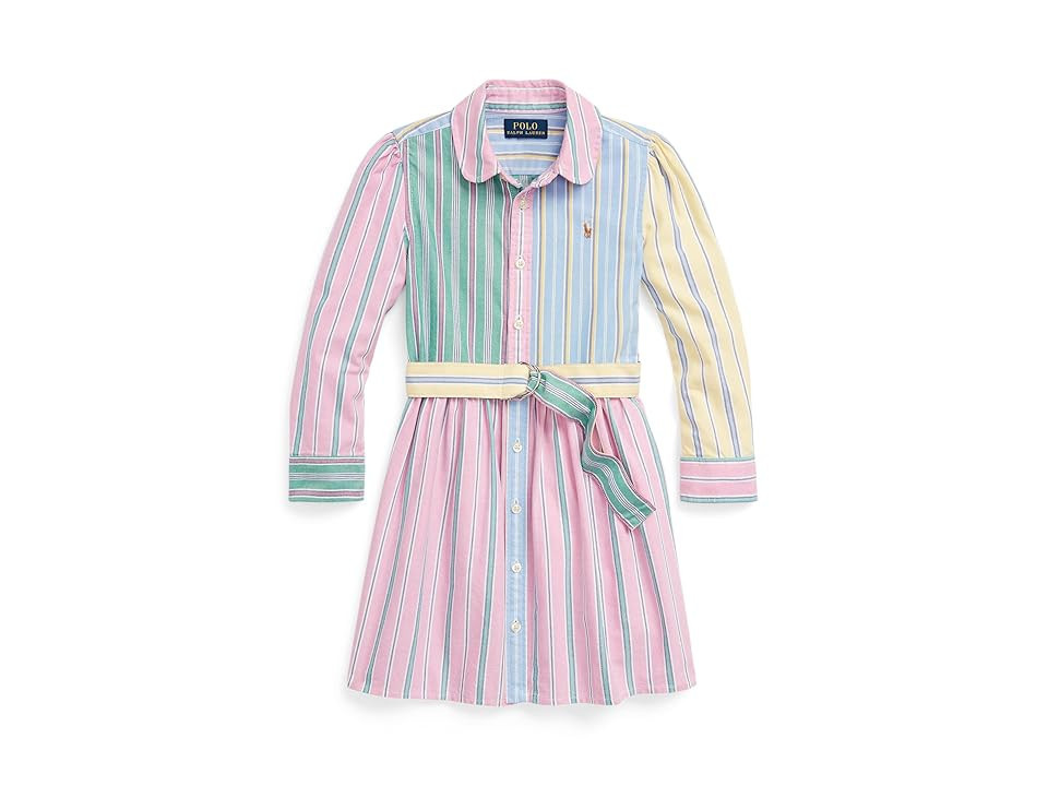 Polo Ralph Lauren Kids Belted Cotton Oxford Fun Shirtdress (Toddler/Little Kids) Girl's Dress Funshirt : 6 Little Kid | Zappos
