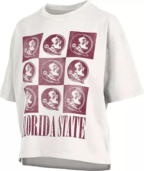 Pressbox Women's Florida State Seminoles White Andy Crewneck T-Shirt | Dick's Sporting Goods