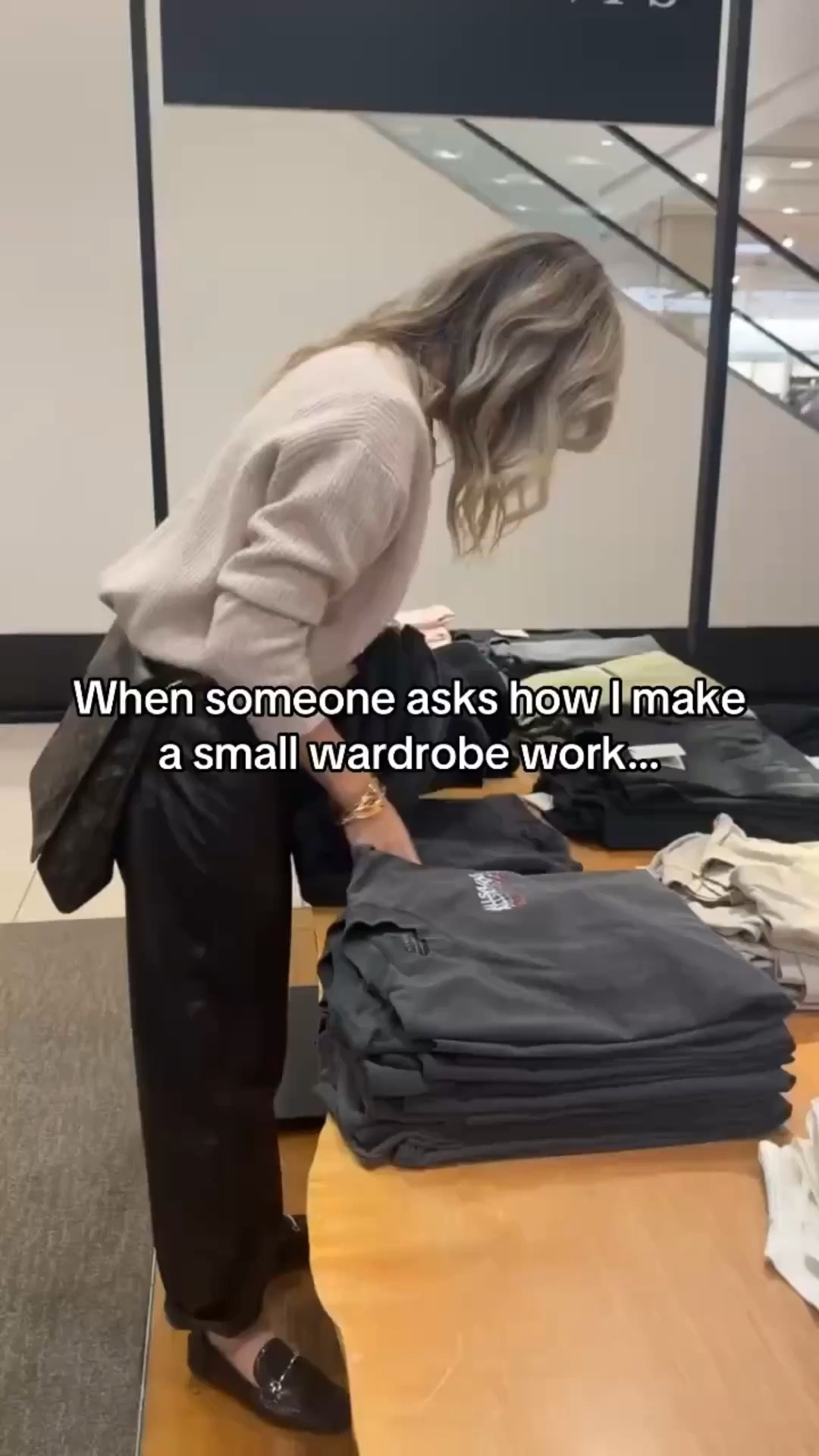 A smaller wardrobe actually makes styling easier — when every piece earns its spot. The goal isn’t owning more clothes, it’s owning better combinations. 

Here’s what makes a small wardrobe work: 
• Pieces that mix and match easily across outfits 
• Neutral foundations that pair with multiple items 
• Shoes and layers that work for different occasions 
• Buying pieces based on lifestyle, not just trends 
• Avoiding impulse buys that don’t go with anything else 

When everything works together, you can create dozens of outfits from fewer pieces — and getting dressed becomes effortless. 

✨ Save this if your closet feels full but nothing works together.