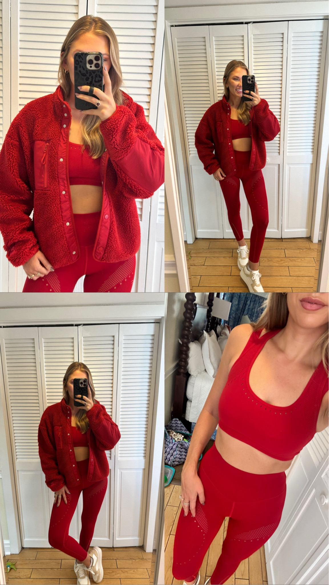 Cherry red season ♥️🍒🌹🍓💋

Wearing a small in the leggings and a medium in the sports bra and fleece button down!



#LTKStyleTip #LTKTravel #LTKActive